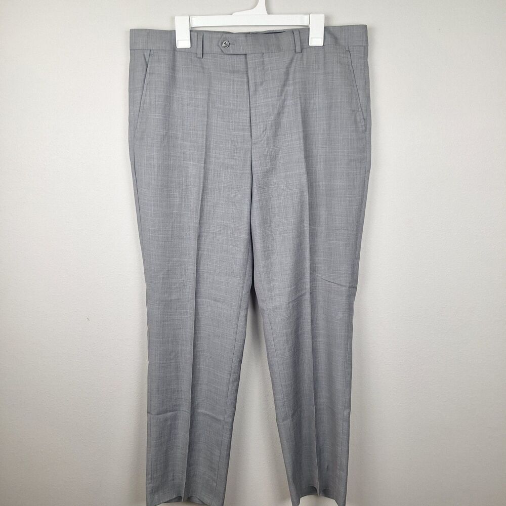 Beverly Hills Polo Club Gray Pleated Dress Pants 38R